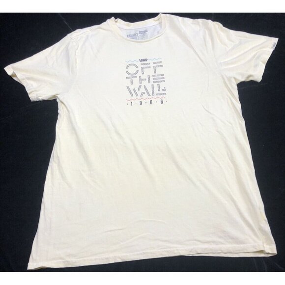 Vans Other - VANS Original T Shirts Off The Wall 1966 Logo Graphic Size Large Light Yellow